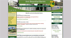 Desktop Screenshot of amt-biesenthal-barnim.de